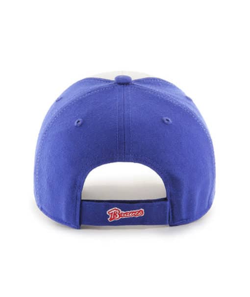 Atlanta Braves 47 Brand Cooperstown Blue White MVP Adjustable Hat - Image 2