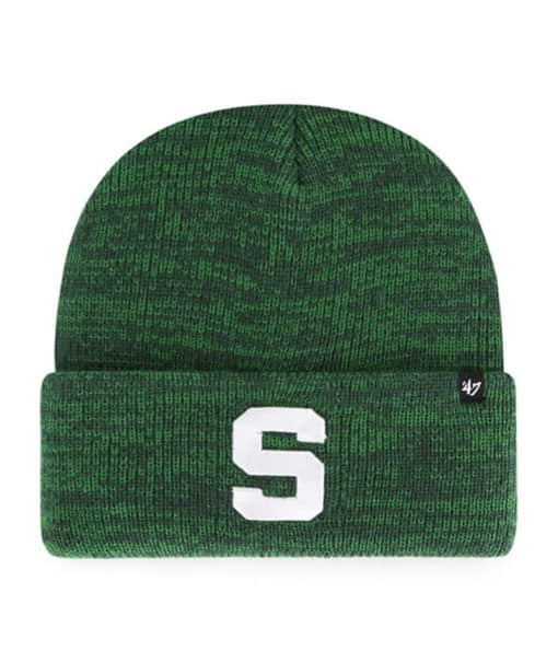 Michigan State Spartans 47 Brand Dark Green Brain Freeze Cuff Knit Hat