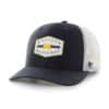 Michigan Wolverines 47 Brand Navy Convoy White Mesh Trucker Snapback Hat