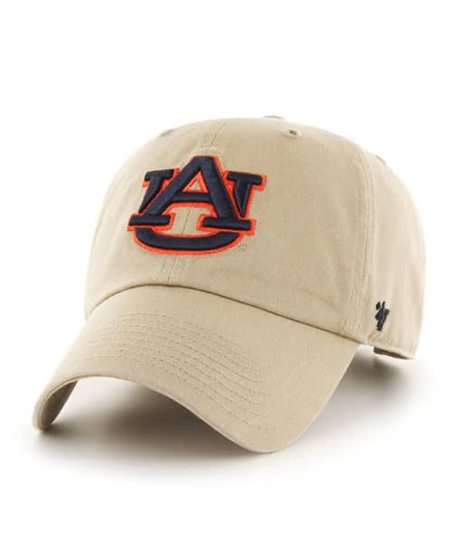 Auburn Tigers 47 Brand Khaki Clean Up Adjustable Hat