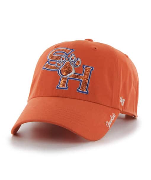 Sam Houston State Bearkats Women's 47 Brand Sparkle Orange Clean Up Adjustable Hat