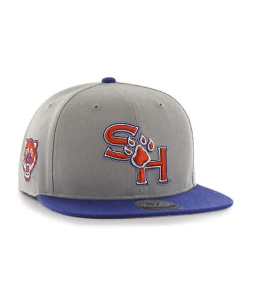 Sam Houston State Bearkats 47 Brand Sure Shot Gray Blue Orange Snapback Hat