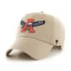 Auburn Tigers 47 Brand Arched Khaki Clean Up Adjustable Hat