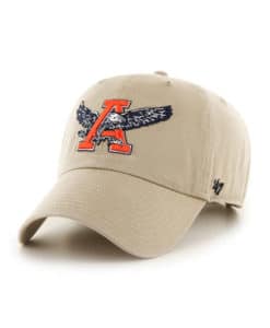 Auburn Tigers 47 Brand Arched Khaki Clean Up Adjustable Hat