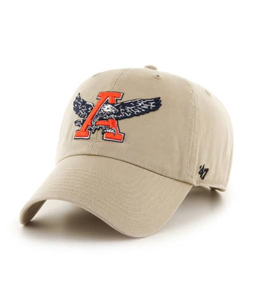 Auburn Tigers 47 Brand Arched Khaki Clean Up Adjustable Hat