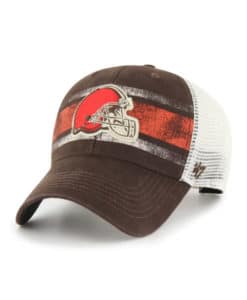 Cleveland Browns 47 Brand Interlude Vintage Brown MVP Mesh Snapback Hat