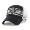 Las Vegas Raiders 47 Brand Interlude Vintage Black MVP Mesh Snapback Hat