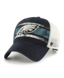 Philadelphia Eagles 47 Brand Interlude Vintage Black MVP Mesh Snapback Hat