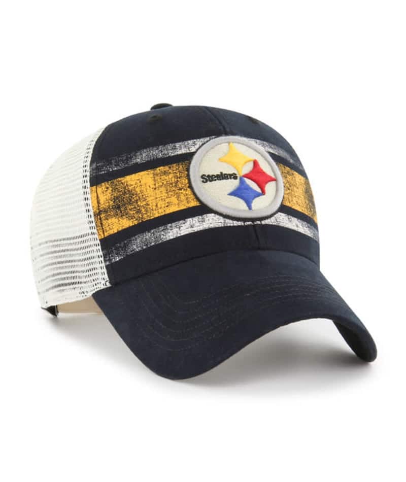 Pittsburgh Steelers '47 Drifter Adjustable Trucker Hat - Black/White