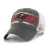 Tampa Bay Buccaneers 47 Brand Interlude Vintage Charcoal MVP Mesh Snapback Hat