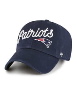 New England Patriots Women's 47 Brand Millie Navy Clean Up Adjustable Hat