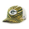 Green Bay Packers 47 Brand Zubaz Dark Green Trucker Mesh Adjustable Hat