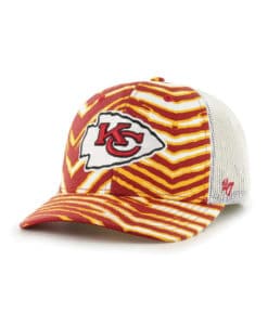 Kansas City Chiefs 47 Brand Zubaz Red Trucker Mesh Adjustable Hat