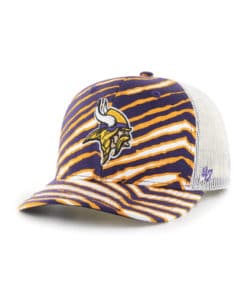Minnesota Vikings 47 Brand Zubaz Purple Trucker Mesh Adjustable Hat