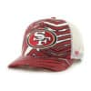 San Francisco 49ers 47 Brand Zubaz Red Trucker Mesh Adjustable Hat