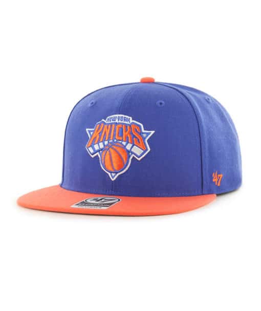 New York Knicks 47 Brand Royal Blue No Shot Two Tone Snapback Hat