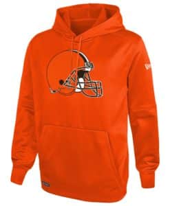 Cleveland Browns Men's New Era Orange Stadium Logo Pullover Hoodie