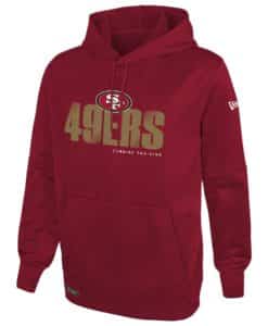 San Francisco 49ers Men's New Era Burgundy Hard Hash Pullover Hoodie