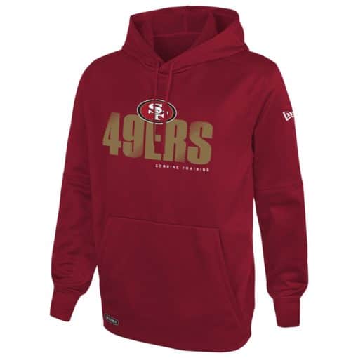 San Francisco 49ers Men's New Era Burgundy Hard Hash Pullover Hoodie