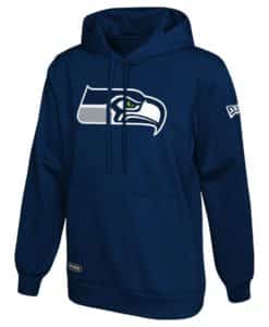 Seattle Seahawks Men's New Era Stadium Navy Pullover Hoodie