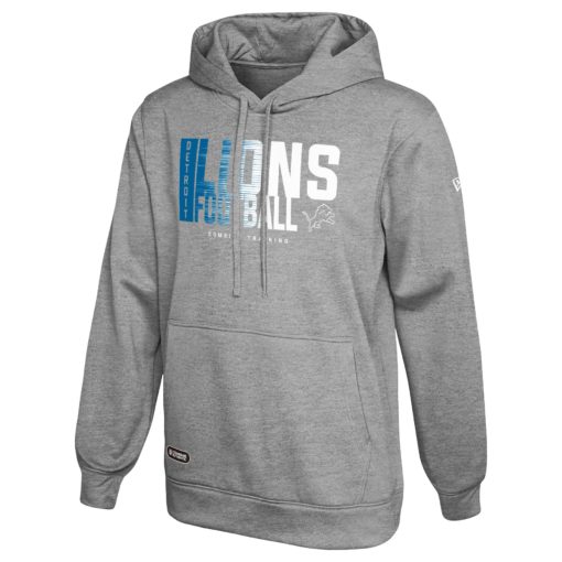 Detroit Lions Men's New Era Game On Gray Pullover Hoodie