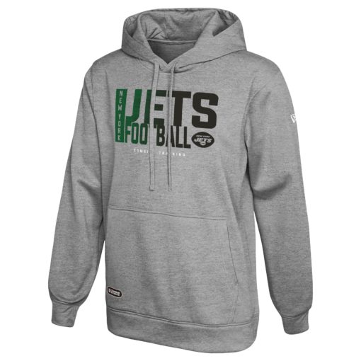 New York Jets Men's New Era Gray Game On Pullover Hoodie