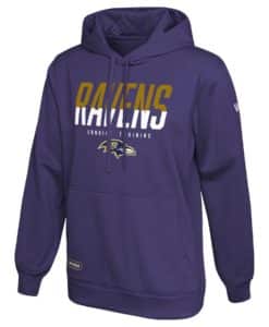 Baltimore Ravens Men's New Era Purple Big Stage Pullover Hoodie