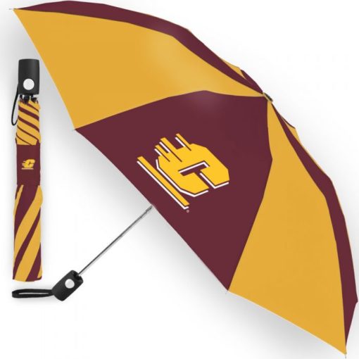 Central Michigan Chippewas Automatic Folding Umbrella