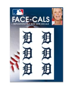 Detroit Tigers Face Cals Temporary Tattoos