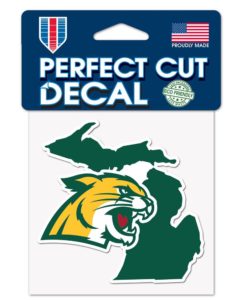 Northern Michigan Wildcats 4" x 4" Perfect Cut Color Decal