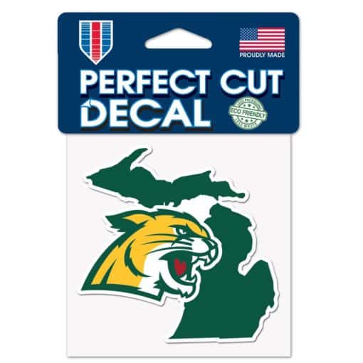 Northern Michigan Wildcats 4" x 4" Perfect Cut Color Decal