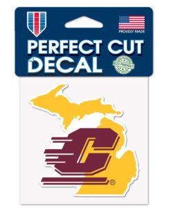 Central Michigan Chippewas 4" x 4" Perfect Cut Color Decal