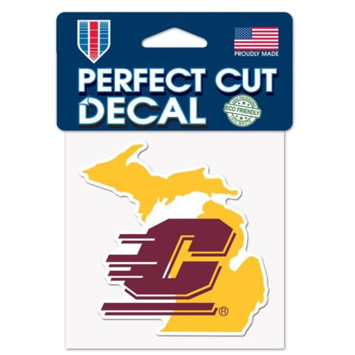 Central Michigan Chippewas 4" x 4" Perfect Cut Color Decal