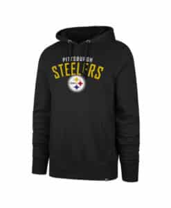 Pittsburgh Steelers Men's 47 Brand Black Headline Pullover Hoodie