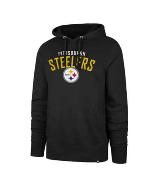 Pittsburgh Steelers Men's 47 Brand Black Headline Pullover Hoodie