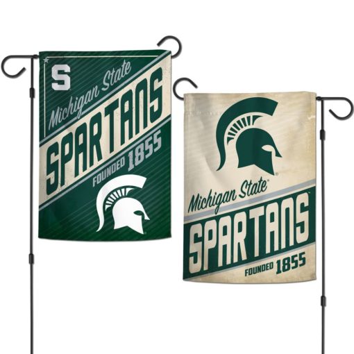 Michigan State Spartans Retro 2 Sided 12.5″ x 18″ Garden Flag