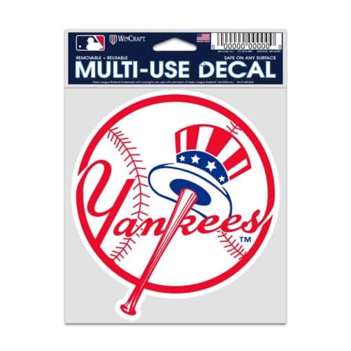 New York Yankees 3.75" x 5" Classic Multi Use Fan Decal