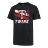 Minnesota Twins Men's 47 Brand Navy Line Drive Super Rival T-Shirt Tee