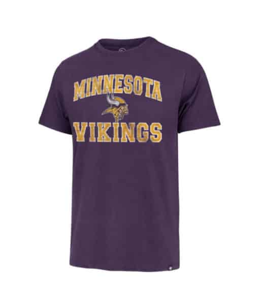 Minnesota Vikings Men's 47 Brand Franklin Arch Vintage Purple T-Shirt Tee