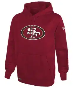 San Francisco 49ers Men's New Era Stadium Logo Red Pullover Hoodie