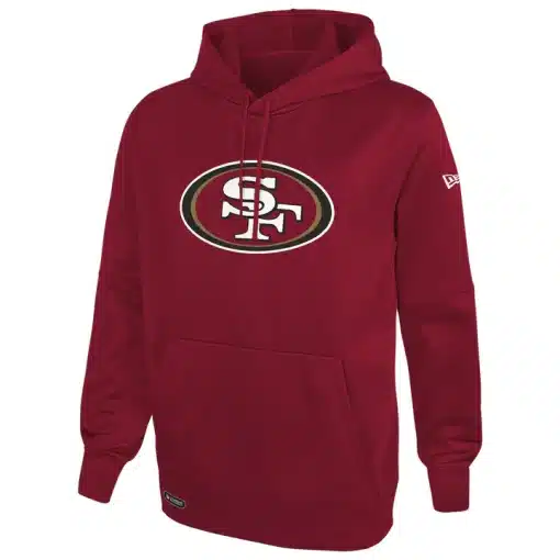 San Francisco 49ers Men's New Era Stadium Logo Red Pullover Hoodie