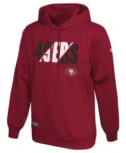 San Francisco 49ers Men's New Era Release Red Pullover Hoodie