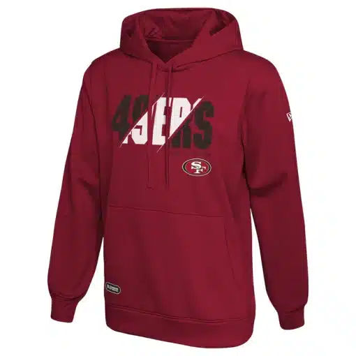 San Francisco 49ers Men's New Era Release Red Pullover Hoodie