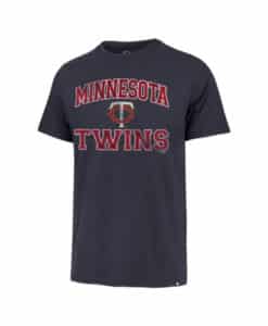 Minnesota Twins Men's 47 Brand Atlas Blue Arch Franklin T-Shirt Tee