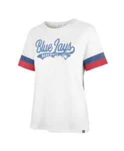 Toronto Blue Jays Women's 47 Brand Frankie Sandstone T-Shirt Tee