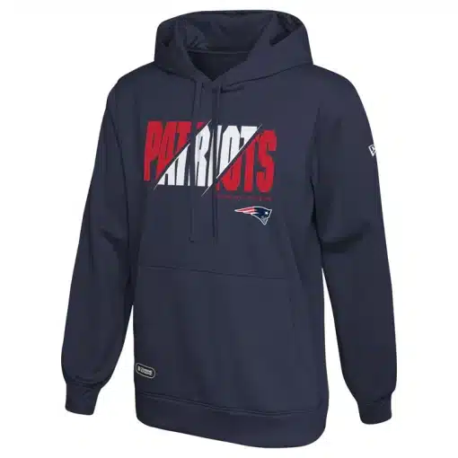New England Patriots Men's New Era Release Navy Pullover Hoodie