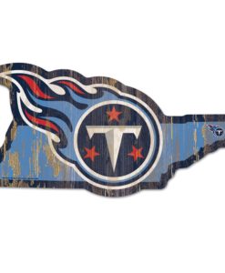 Tennessee Titans Blue State Shape Wood Sign