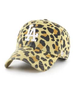 Los Angeles Dodgers Women's 47 Brand Light Gold Bagheera Clean Up Adjustable Hat