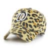 Washington Nationals Women's 47 Brand Light Gold Bagheera Clean Up Adjustable Hat