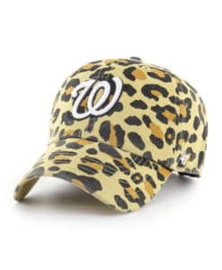 Washington Nationals Women's 47 Brand Light Gold Bagheera Clean Up Adjustable Hat